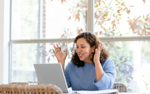 Videollamada por el Día de la Madre.
