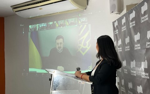 María Wong, estudiante de Casa Grande, interpela al presidente Zelenski