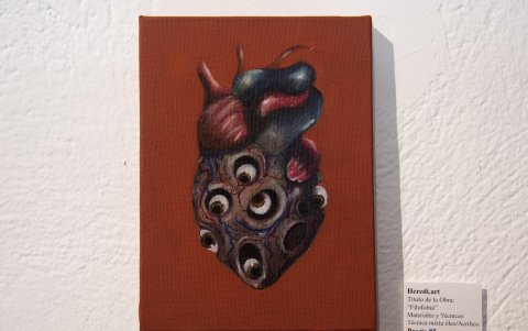 Cada lienzo aborda una forma distinta de ver al amor.