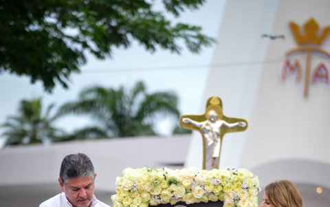 Hubo un especial homenaje al nuevo papa, León XIV