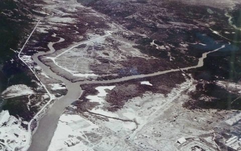 En 1954, así lucían los terrenos en los que se construyó Urdesa. Imagen de la Agrupación Cívica, Social y Cultural de Urdesa (Accur).