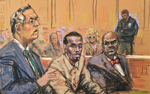 Sean Diddy en su primera audiencia