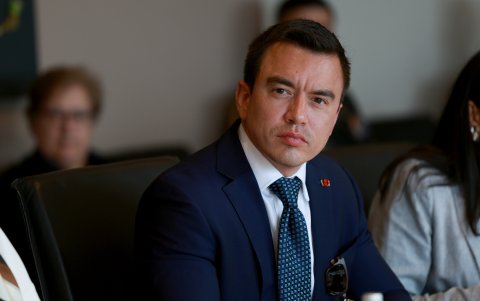 El presidente ecuatoriano Daniel Noboa Azín.