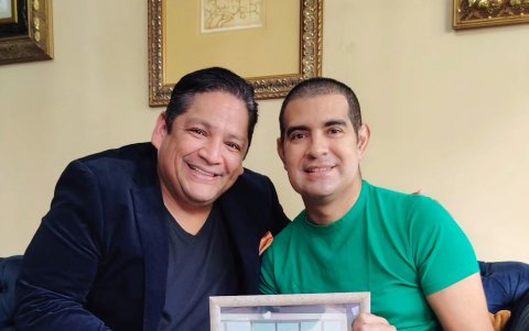 Con Carlos Julio Gurumendi.