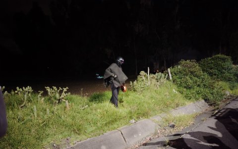 Personal del GIR de la Policía Nacional realizo una detonación controlada del objeto explosivo.