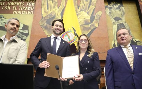 Niels Olsen y Mishel Mancheno.