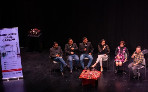 El recién inaugurado auditorio Raúl Garzón en el Centro Cultural Mamacuchara ofrece recitales y tertulias.