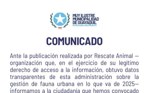 Comunicado oficial del Municipio.