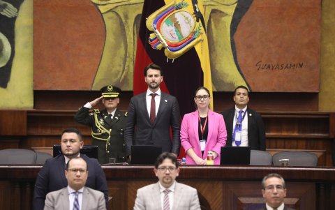 El presidente de la Asamblea Nacional, el oficialista Niels Olsen.