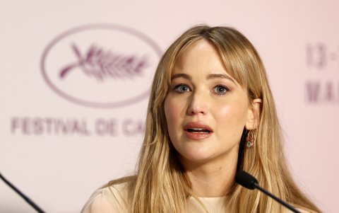 Jennifer Lawrence durante la conferencia de prensa de 'Die My Love'
