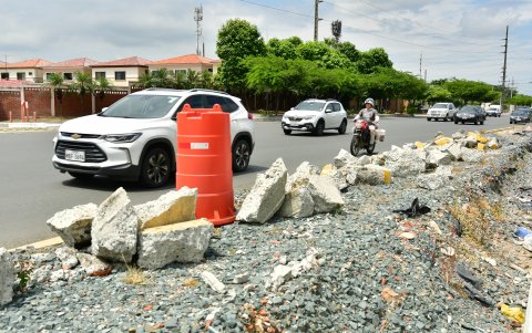 Hecho. Polvo y múltiples obstáculos para caminar es lo que se observa a lo largo de la avenida. Las familias piden que la restructuración de la obra vial no supere el mes ahora previsto: octubre.