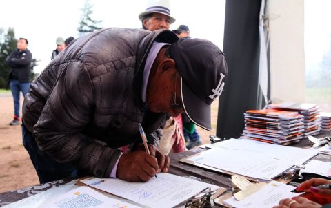 La  comunidad de Escaleras apoyó el desarrrollo del proyecto minero Loma Larga.