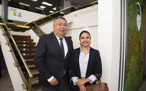 Jimmy Recalde y Silvia Castañeda.