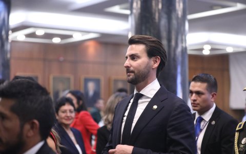 El presidente de la Asamblea Nacional, el oficialista Niels Olsen.