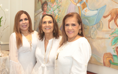Mercedes Váscones, María Fernanda Franco y Micaela Váscones.