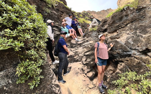Turistas en San Cristóbal.