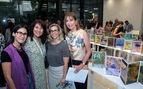 Ivanna Santoro, Amelia de Santoro, Margarita Jiménez y Lourdes de Barnio