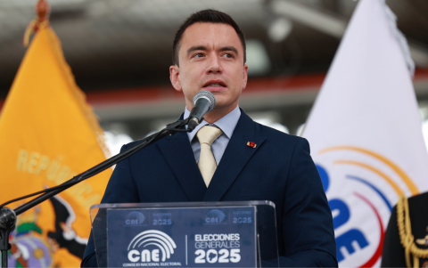 Referencial. Posesión presidencial de Daniel Noboa.