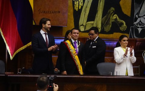 Daniel Noboa asume un nuevo mandato como presidente de Ecuador.