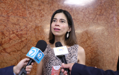 La exasambleísta del correísmo Esther Cuesta en una foto de archivo.