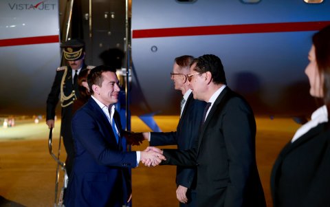 El presidente Daniel Noboa recientemente tuvo una gira presidencial fuera del país.