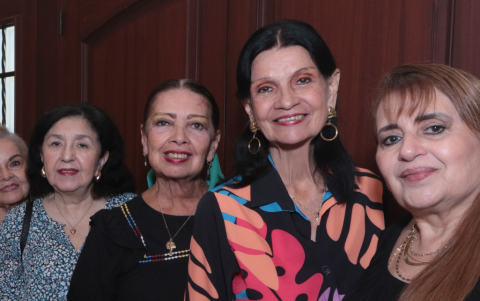 Rafaela Álvarez, Elizabeth Avecillas, Wilma Avellán, Alicia Gómez y Relfa Ponce.