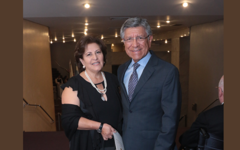 Cecilia de Enríquez y Héctor Enríquez.