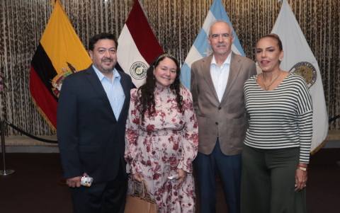 Cristhian Chancay, Leticia Baquerizo, José Sempértegui y Xiomara Sánchez.