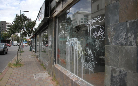 En los alrededores de la Plaza Foch, en La Mariscal.