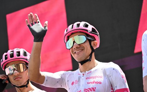 Richard Carapaz fue protagonista en el Giro de Italia 2025.