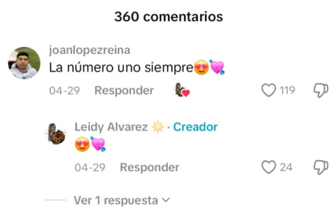 La pareja mantiene una relación muy visible en redes, donde frecuentemente se expresan cariño mutuamente.