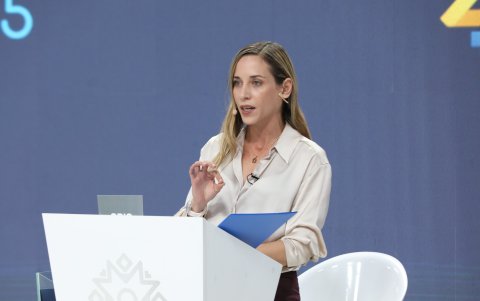 Andrea González Nader fue candidata a asambleísta en 2021, a vicepresidenta en 2023 y a presidenta en 2025.