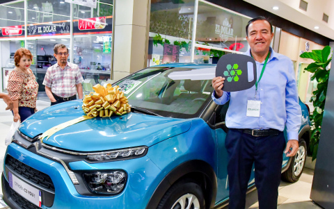 Rolando Ochoa, ganador de un Citroën C3 You cero kilómetros.