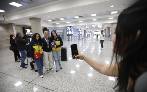 Los aficionados mostraron su admiración por la campeona panamericana de karate.