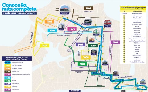 Ruta detallada de la Troncal 4