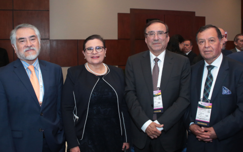 Wellington Aguirre, Gabriela Ayala, Alfredo Celis y Andrés Calle.