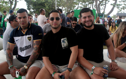 Daniel Gómez, Roger Arreaga y Joffre Larreátegui.