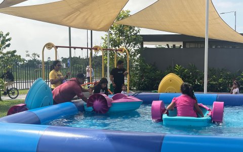 En sitios como el Buijo Histórico o Parque Bicentenario, se suelen desplegar juegos infantiles.