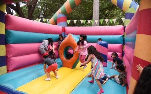 También habrá juegos inflables