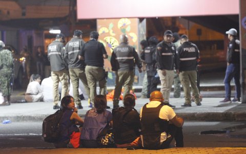 La realización de una de las diligencias del caso Malvinas.