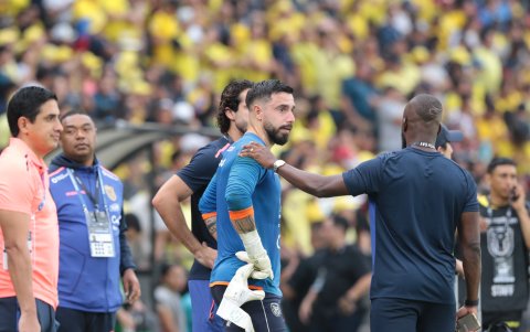 Hernán Galíndez no ha entrenado con normalidad por lesión.