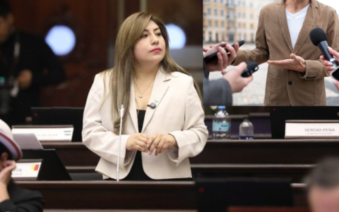 Inés Alarcón, asambleísta de ADN, aseguró que los periodistas no tendrán que revelar los nombres de sus fuentes, antes de la votación de la Ley de Inteligencia.