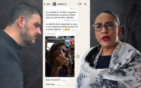 Rovira publicó un presunto chat con Aquiles Álvarez en redes.