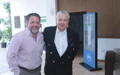 Miguel Uscocovich y Alfredo Contreras.