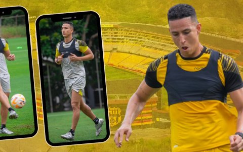 Miguel Parrales ya entrenó con su nuevo equipo Barcelona SC.