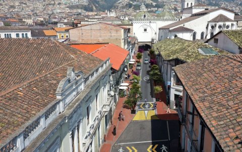 Proyecto. Así quedará la calle Rocafuerte, que será intervenida en un lapso de noventa días.
