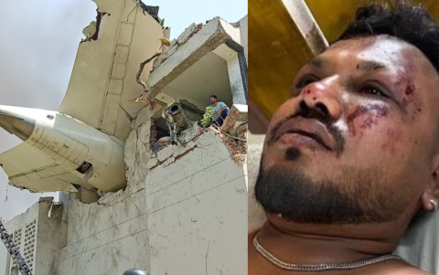 Un pasajero del accidente aéreo sobrevivió.