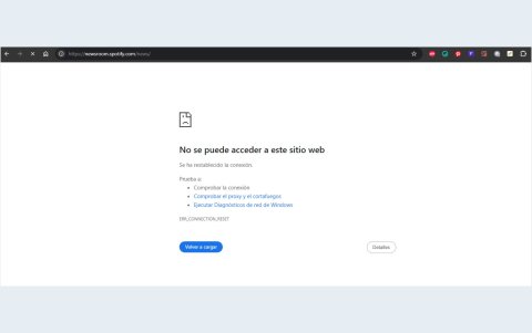 Acceso a la web de Spotify presenta fallas en Ecuador.