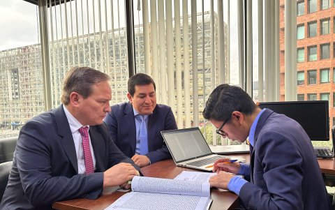 Andrés Arauz si acudió a su presentación periódica ante la Corte Nacional de Justicia.