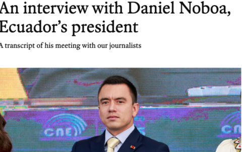 Entrevista en The Economist con Daniel Noboa